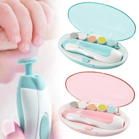 Elektrischer Babynageltrimmer, Kindernagelpolierer, multifunktionales Fingernagelschneide- und -trimmer-Set für die Babypflege